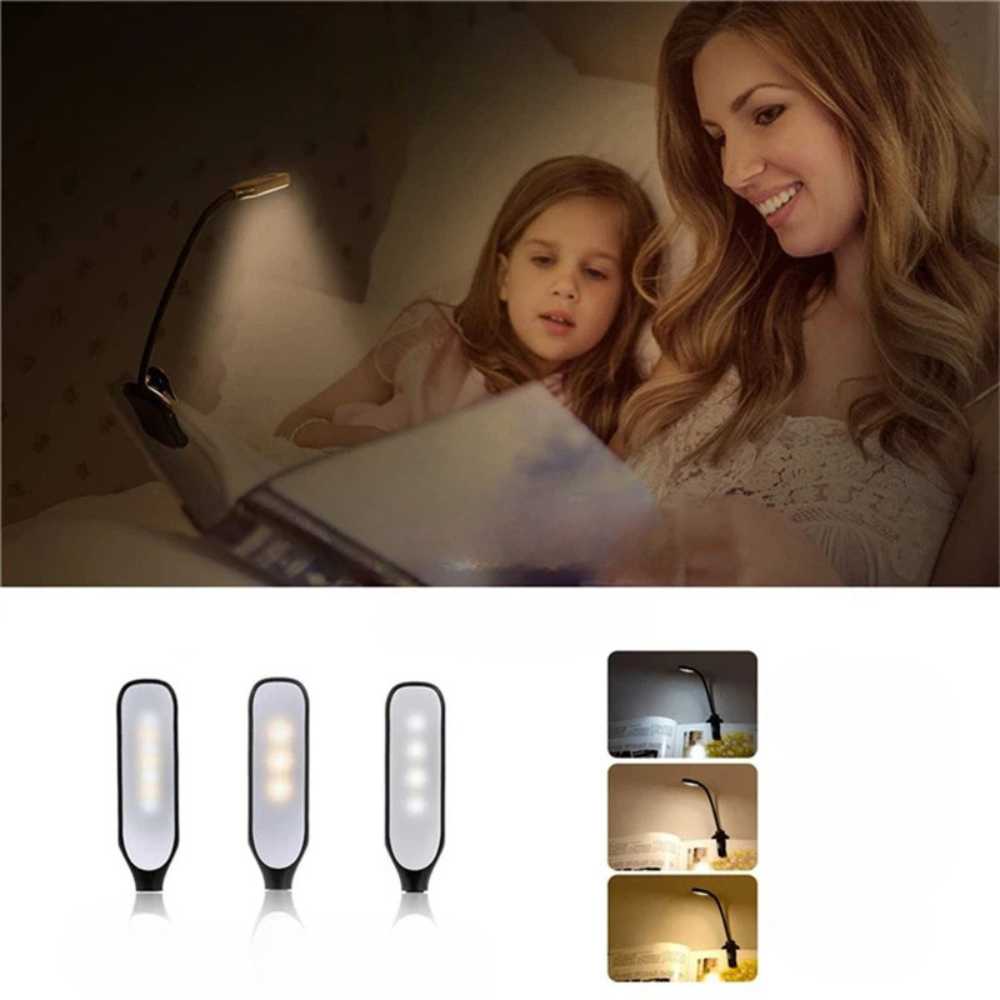 Lampe de Lecture Pince Blanche | Élégante, Rechargeable et Discrète