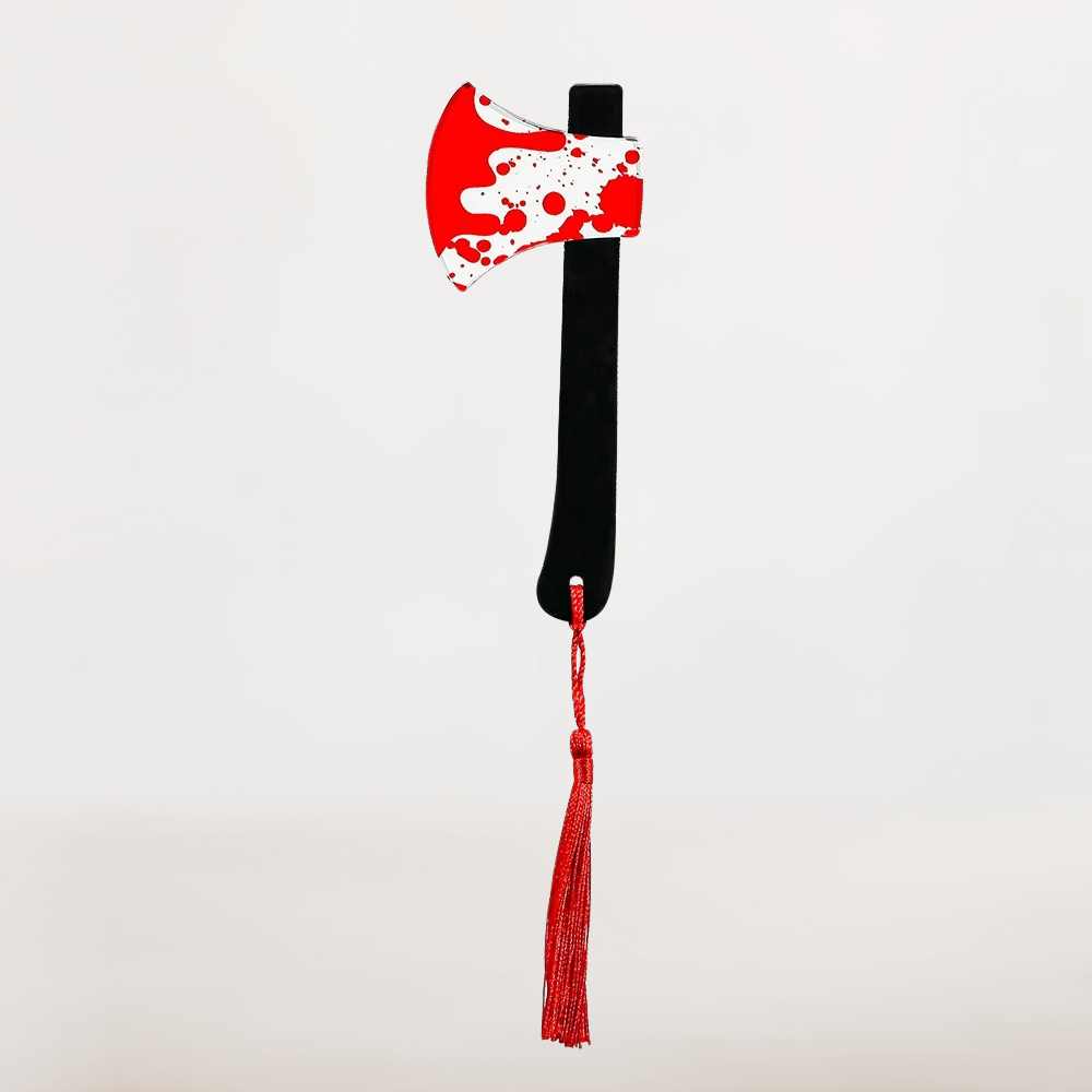 Marque page Halloween Hache | Lecture Tranchante & Sanglante