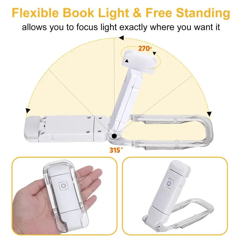Lampe De Lecture Pince Blanche | Compacte Et Orientable