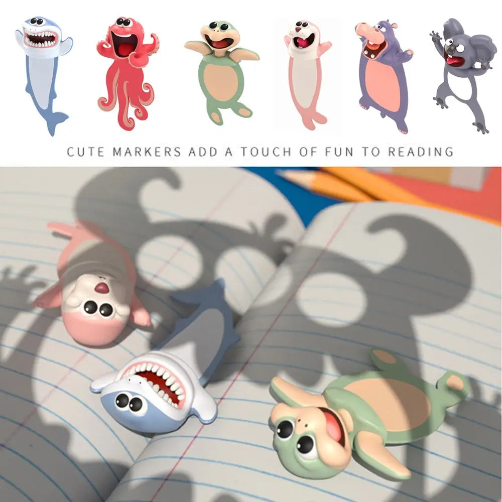Marque page Kawaii | Tortue Joyeuse et Lecture Mignonne
