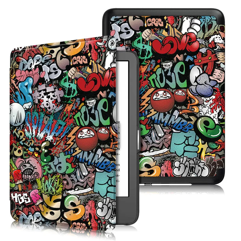Etui Kindle 11eme Generation | Graffiti Coloré et Style Urbain