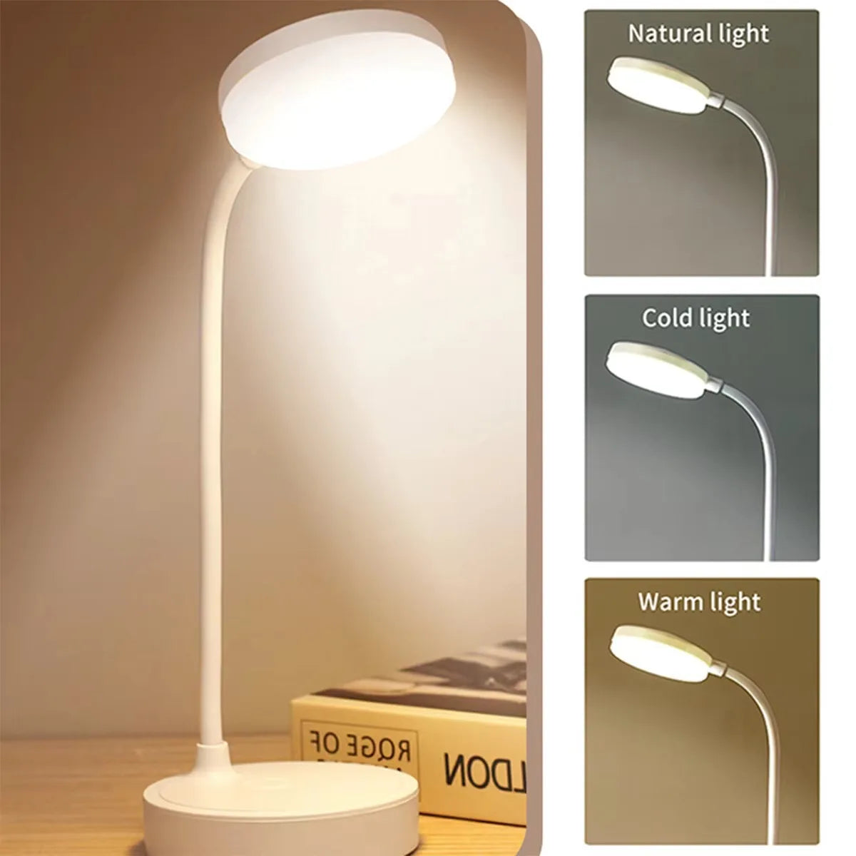 Lampe de Lecture sur Pied | Version USB Filaire et Lumière Réglable