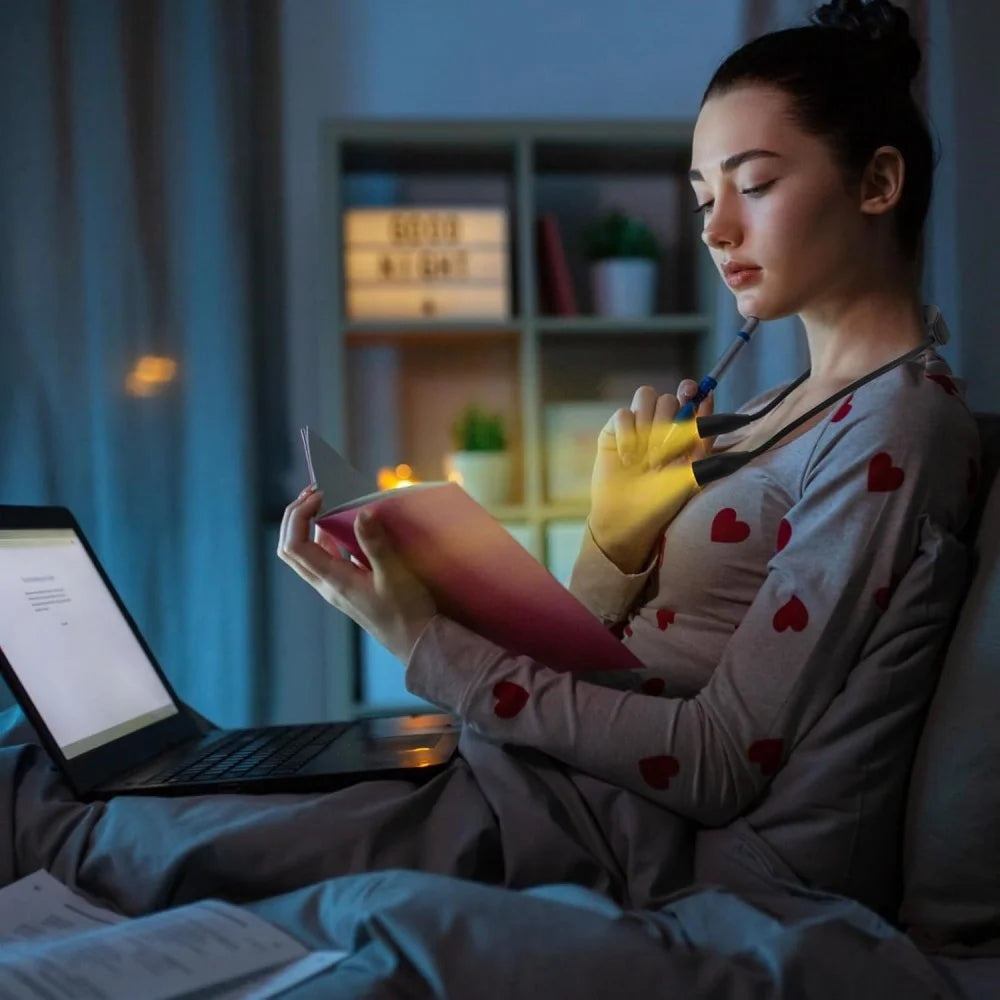 Lampe de Lecture à LED | Modèle Blanc Discret et Confortable