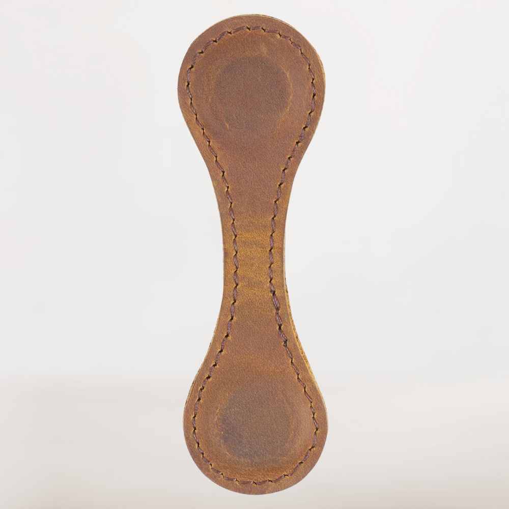 Marque Page En Cuir Marron Vintage | Authentique Et Distingué