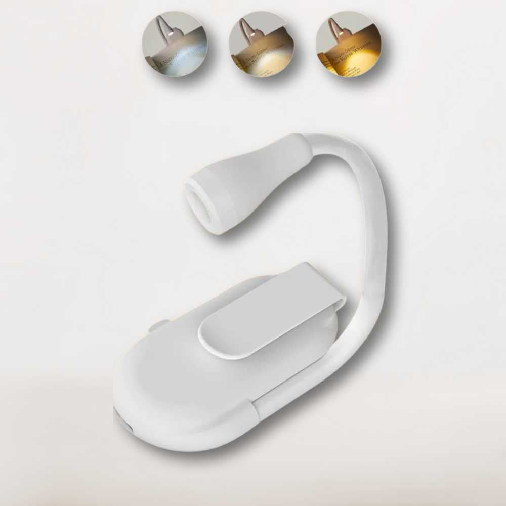 Lampe de Lecture Sans Fil | Élégance Blanche et Lumière Réglable