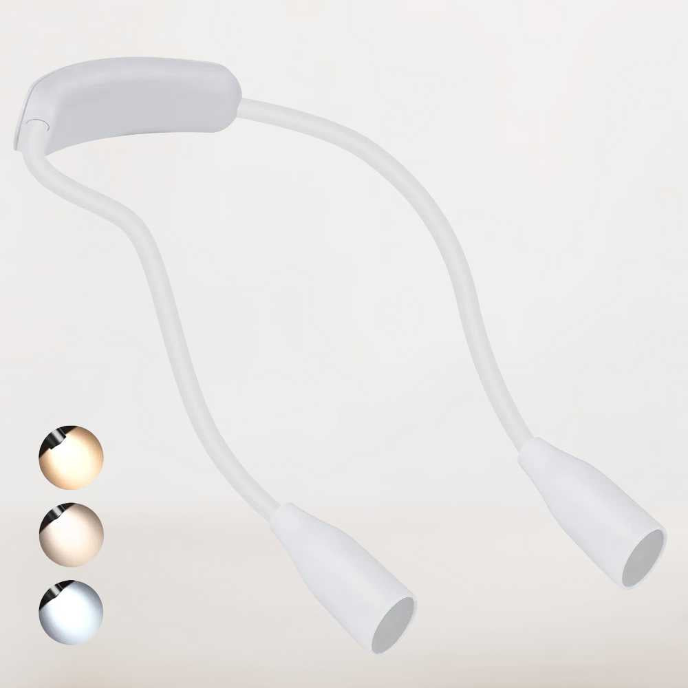 Lampe de Lecture à LED | Modèle Blanc Discret et Confortable