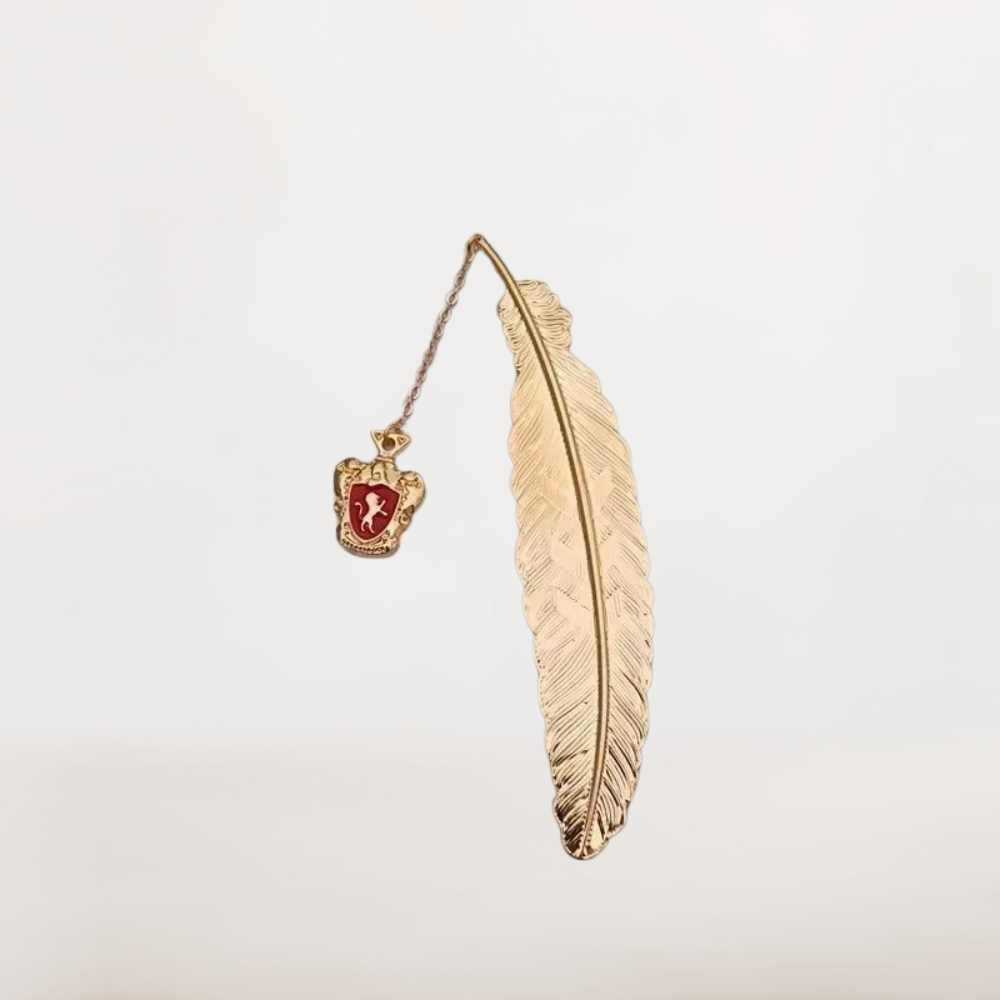 Marque Page Blason | Plume Dorée et Blason Magique