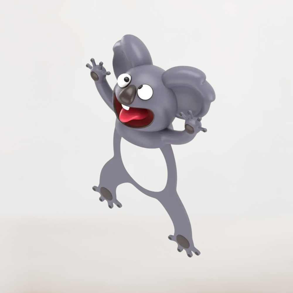 Marque page Kawaii | Koala Malicieux et Lecture Douce