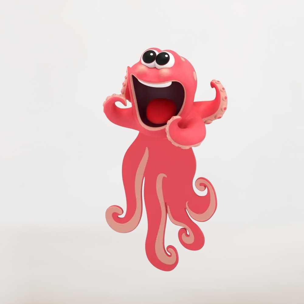 Marque page Kawaii | Pieuvre Joyeuse et Lecture Marine