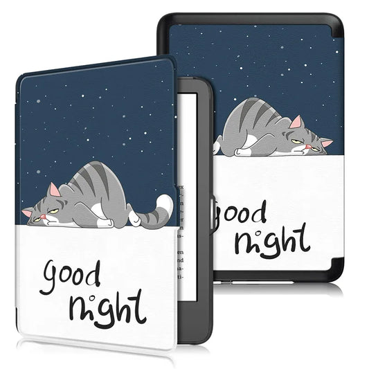 Etui Kindle 11eme Generation | Chat “Good Night” et Lecture Cocooning