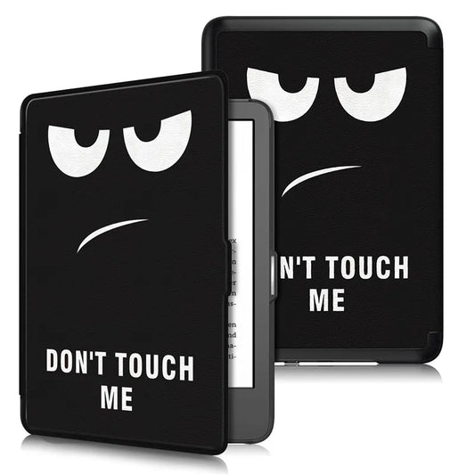 Etui Kindle 11eme Generation | Design Noir “Don’t Touch Me” et Protection Solide