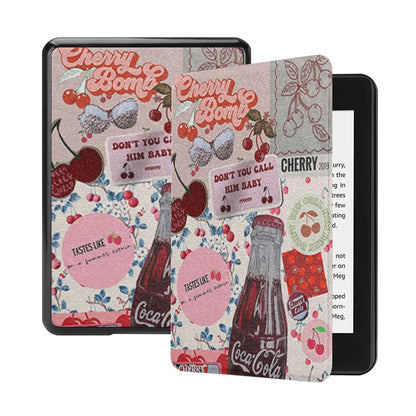 Etui Kindle Paperwhite 2024 | Style Rétro Cerise et Sodas