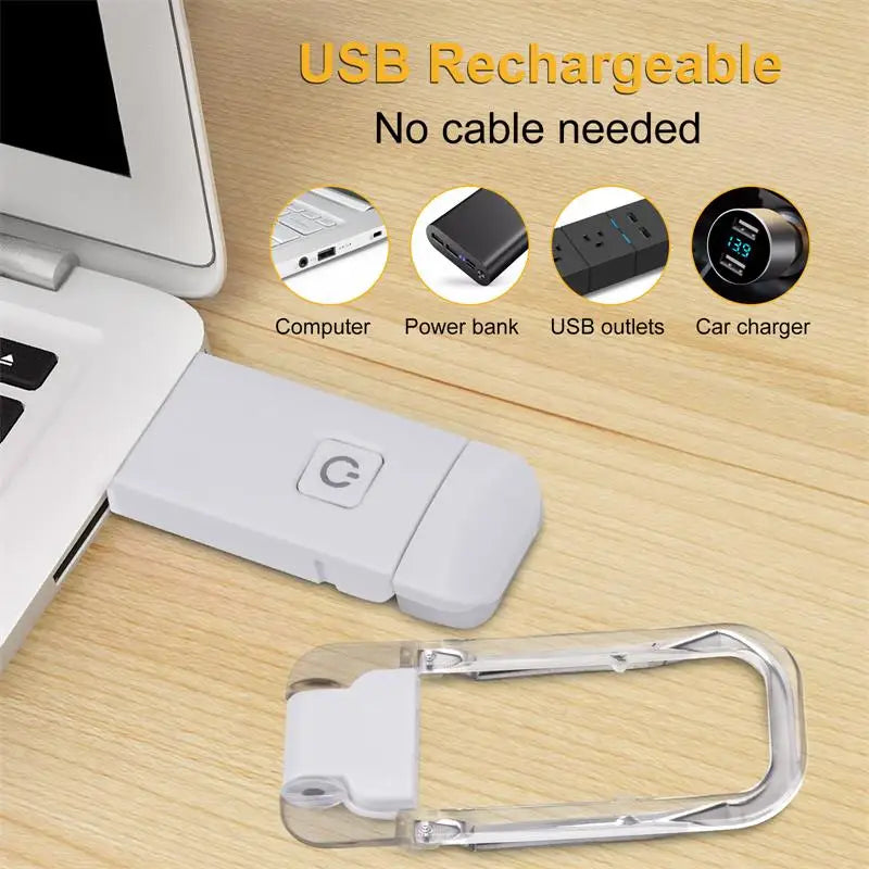 Lampe De Lecture Pince Blanche | Compacte Et Orientable