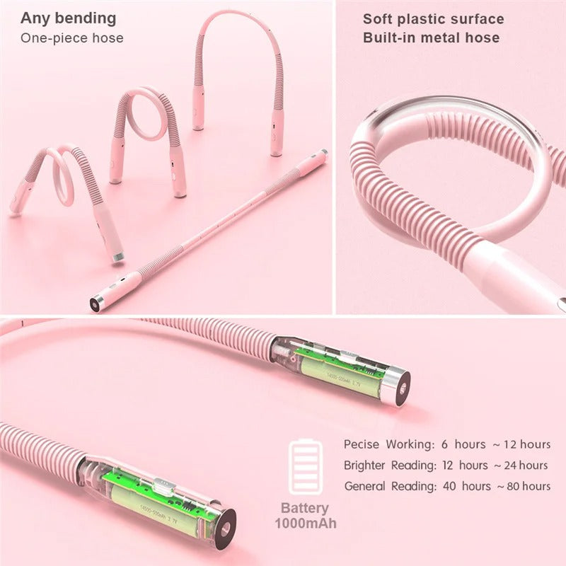 Lampe de Lecture Pour Livre | Modèle Rose Élégant et Pratique