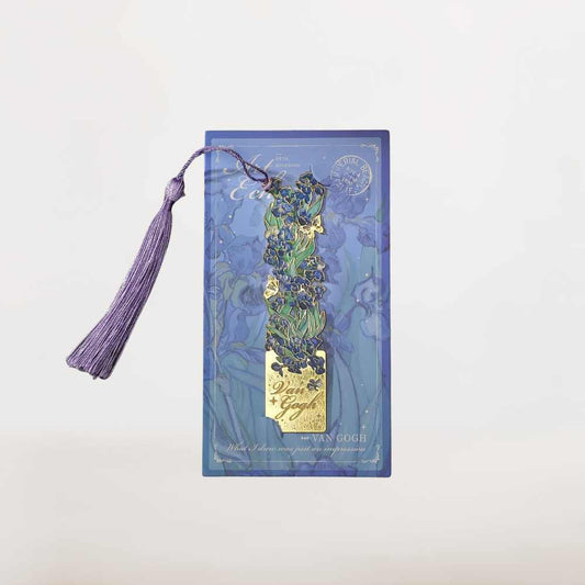 Marque Page Métal Pourpre | Iris Inspirés De Van Gogh