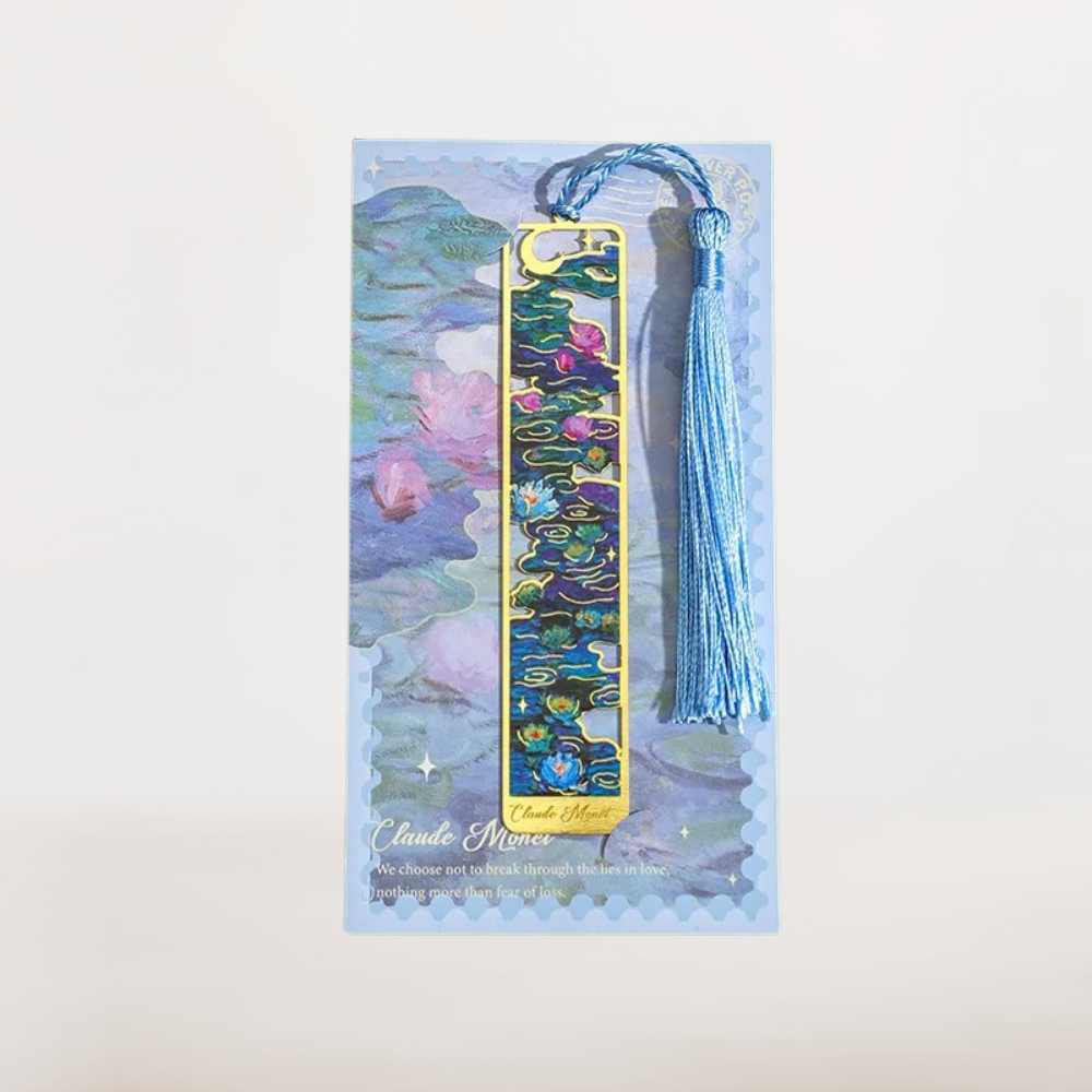 Marque page métal | Nénuphars Dorés Inspirés De Monet