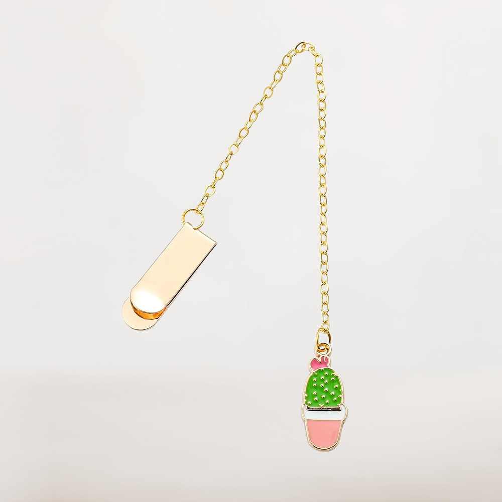 Marque Page Bijou Pour Livre | Cactus Rose