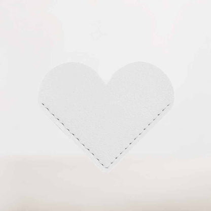 Marque Page Cœur Blanc | Douceur et Pureté