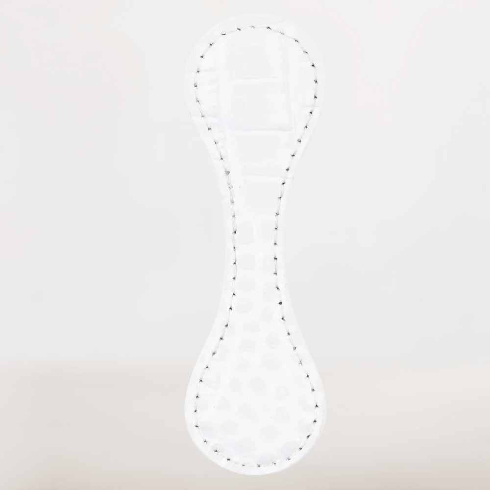 Marque-Page en Cuir Blanc Croco | Élégance et Modernité Texturée