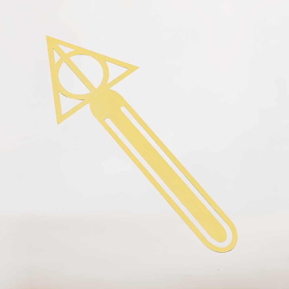 Marque Page Sorcier | Relique Dorée Des Trois Mystères